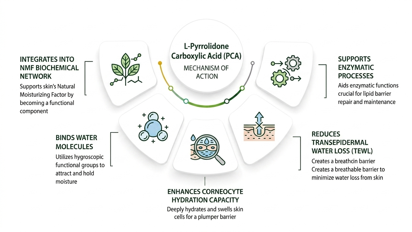 L-Pyrrolidone Carboxylic Acid PCA - Amino acid derivatives supplier, PCA powder supplier, PCA active raw material mechanism of action